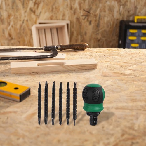 Set cacciaviti a cricchetto portatile 12 in 1 per progetti fai da te e riparazioni quotidiane - Foto 7 di 51