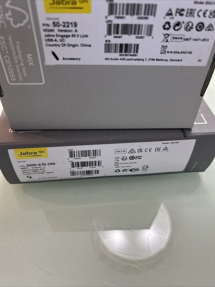 Jabra Engage 50 II W470 Wired Stereo Headset with Link Call Control USB-A UC W24 - Image 2 of 4