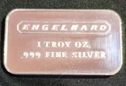 Vintage Engelhard Landscape  No SN Frosted Reverse 1oz Silver .999 Fine Bar