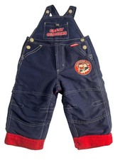 VTG "Great Outdoors" Toddler Snow Overalls  Fleece-Lined Bib Pants 12M Winter
