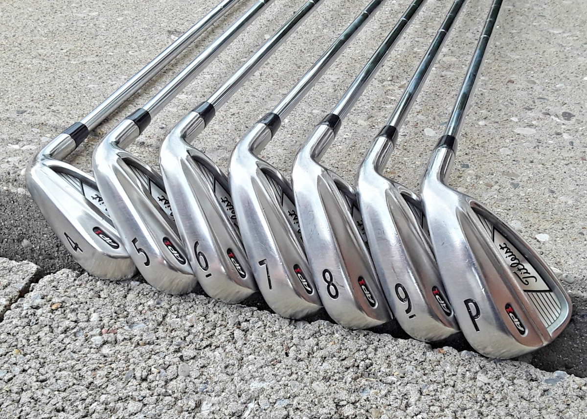 Titleist AP1 Golf Irons Set 4-9 PW R Flex Tri-Spec Steel Shaft RH