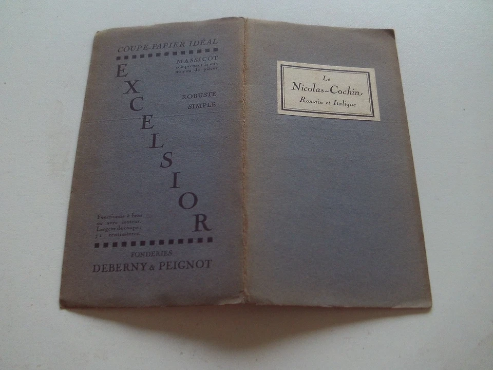 LE NICOLAS COCHIN ROMAIN ET ITALIQUE FONDERIES DEBERNY ET PEIGNOT 1930 - Photo 1/4