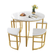 Dining Table and Chairs Set of 4 Round Kitchen Dining Table Stoola Combination