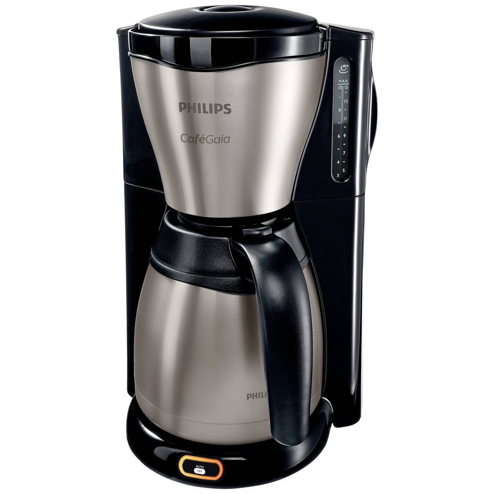Cafetière robuste Philips Gaia HD7548 acier inoxydable finition noire premium