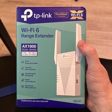 TP-Link AX1800 RE615X WiFi 6 Range Extender Dual Band Wireless Repeater