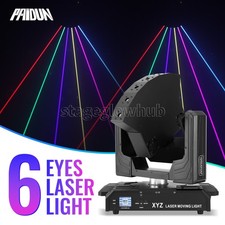PAIDUN 6x500MW RGB Laser Moving Head Light DMX512 DJ Disco Bar Party Music Show