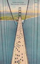 Golden Gate Bridge in San Francisco California CA Postcard E39