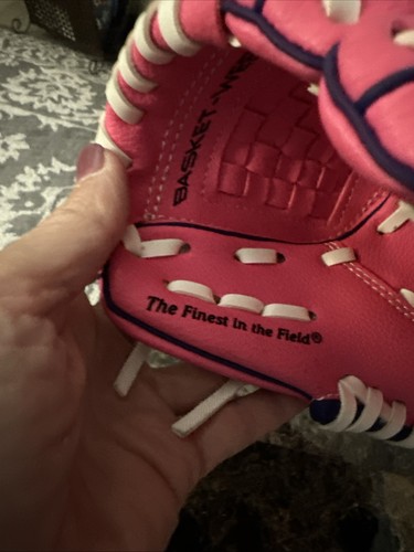 Rawlings PL90PPW Guanto da Baseball Rosa per Bambine, T-BALL, Lancio RH - Foto 7 di 8