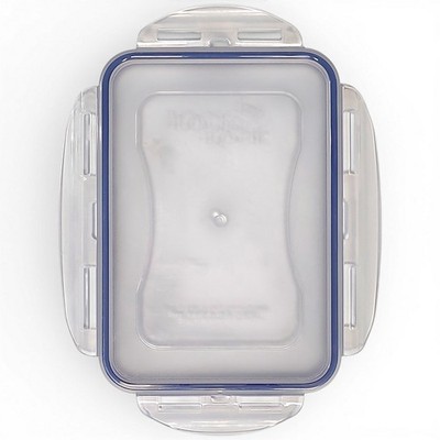 (Lid Only) Clear & Blue Lock & Lock 8.5''x 6'' Rectangle Lid Replacement