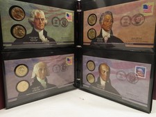 US Mint Presidency $1 Coin Collection w/PO Binder 39 total 13077