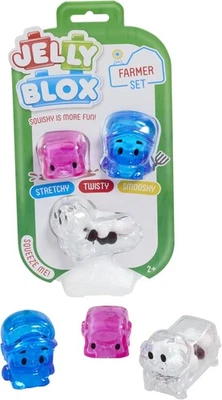 Jelly Blox - Farmer Character Set | Squishy Is More Fun! | Unique Squishy Build