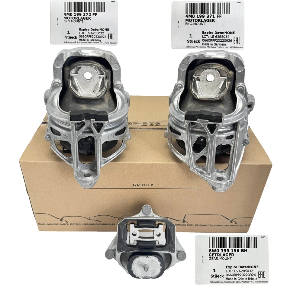 Комплект из 3 креплений двигателя и коробки передач для Audi S4 S5 Quattro 2017-20 годов выпуска - Изображение 2 из 4