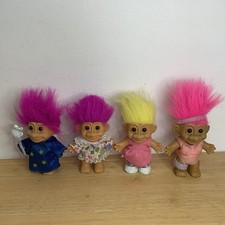 Russ Trolls Doll Bundle x 4 Figures Mixed Lot, Wizard,  Exercise, Dress Etc