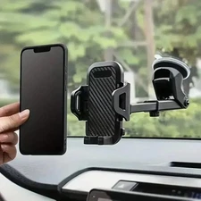 Universal Car Phone Holder with Strong Suction & 360° Rotation for All Phones