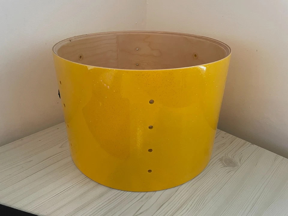 Pearl Masters Premium Birch 12x8 Tom Shell - Color en escamas de oro amarillo #350 BRP Foto 2 de 4