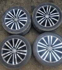 VW PASSAT B7 GOLF MK6 SET OF 4 ALLOYWHEELS WITH TYRES 235/45R17 7.5J