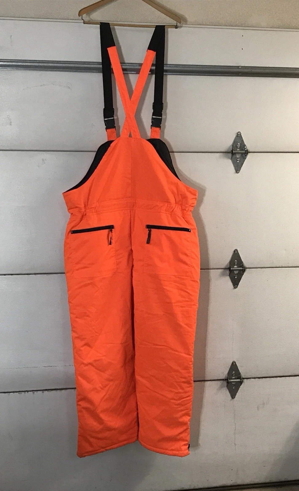 Field & Stream Blaze Orange Insulated Bib Overalls Outdoor Hunting Mens 2XL