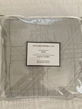Pair WILLIAMS SONOMA HOME Cane Bedding Linen Euro Shams 26 x 26