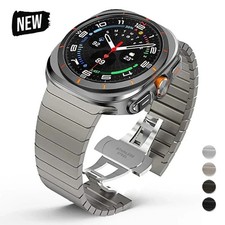 For Samsung Galaxy Watch Ultra 2025/ 7Ultra 47mm Titanium Strap Steel Metal Band