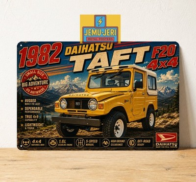 Daihatsu Taft F20 4×4 1982 Car Metal Sign Poster 20x30cm