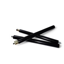 Black Wooden Walking Stick Replacement Shaft Threaded Metal Tips 3 Fold New