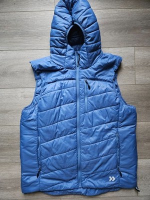 Lager 157 blue puffer vest hoodie size XL