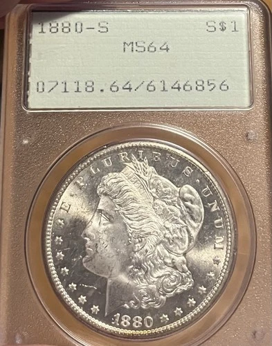 1880-S Rattler PCGS MS64 Morgan Silver Dollar