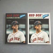 Topps Marcelo Mayer Boston Red Sox Baseball Heritage Trading Card Lot (2)