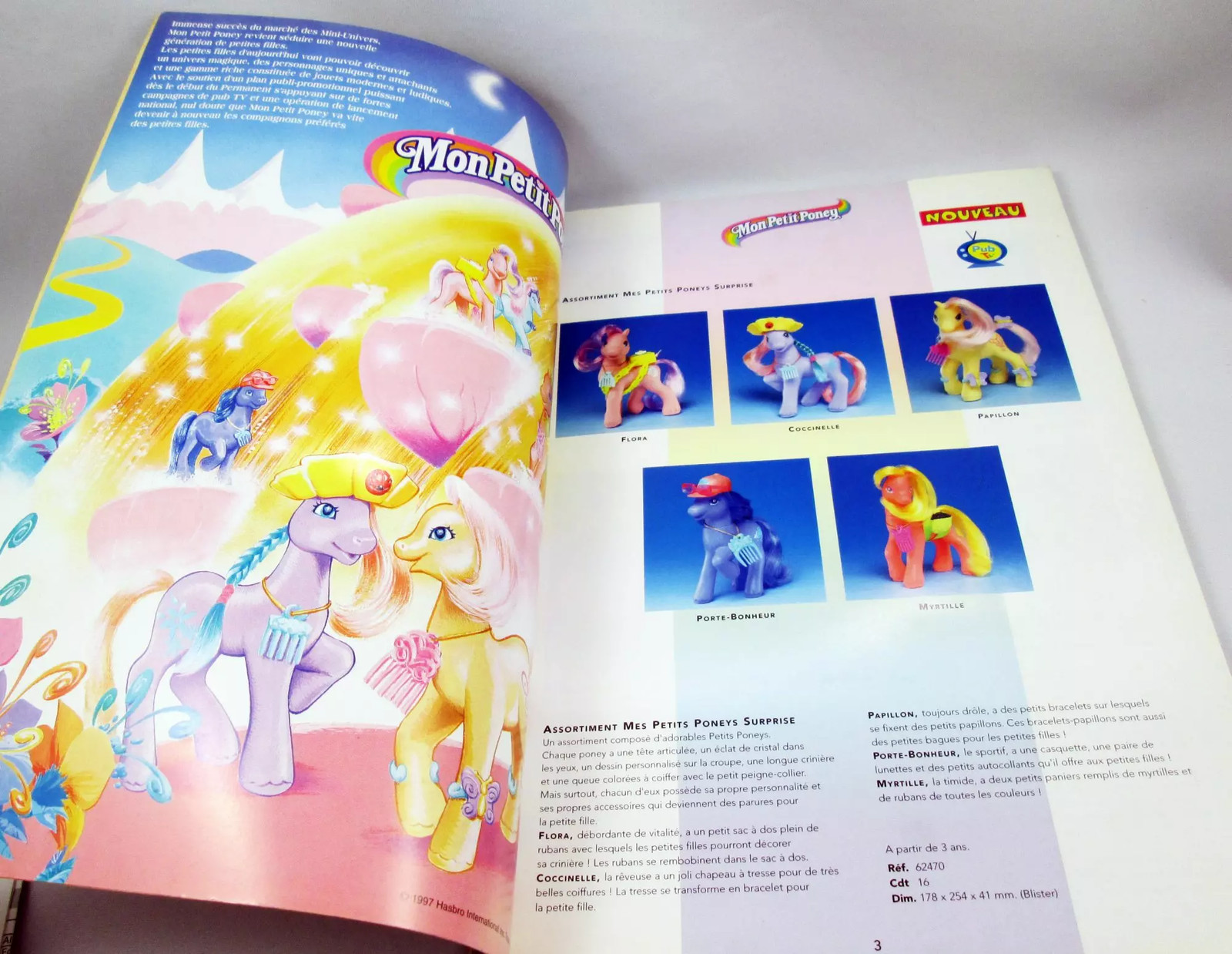 Catalogue professionnel Hasbro France 1998 (My Little Pony, Action Man, Batman, 2