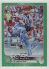 2022 Topps Chrome Green Refractor 51/99 Jon Lester #187 b4d