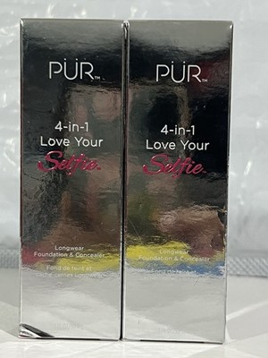 2 x PUR 4-in-1 Love Your Selfie Foundation LN1 Liquid 1 fl oz 30 ml