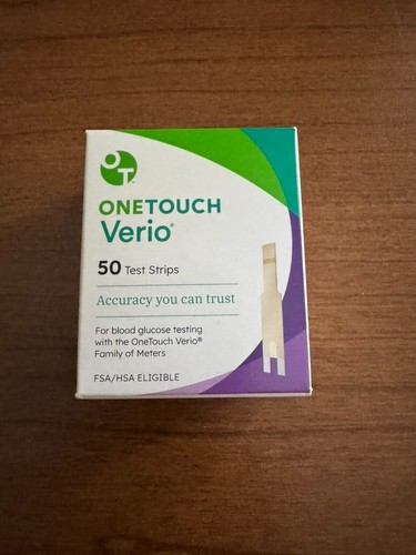 OneTouch Verio Blutzuckerteststreifen 50 Karat Kostenloser Versand Ablaufdatum 6/26