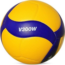 Mikasa V300W 2019 Oficial FIVB Interior Exterior Voleibol Talla 5 - Azul/Amarillo