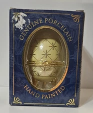 My Treasure Genuine Porcelain Hand Painted Fabulous Egg