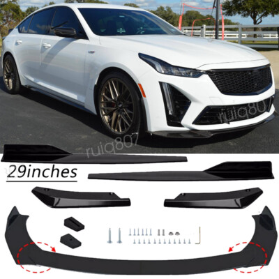 Car Front Rear Bumper Lip Body Kit Spoiler Splitter For Cadillac CT4 ...