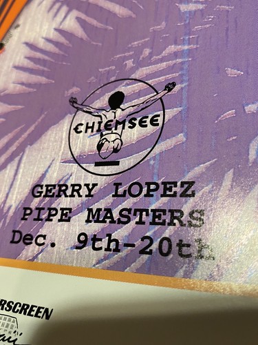 Official 1996 Triple Crown Surfing Contest Hawaii Original Art Not Copy Poster - Picture 9 of 11