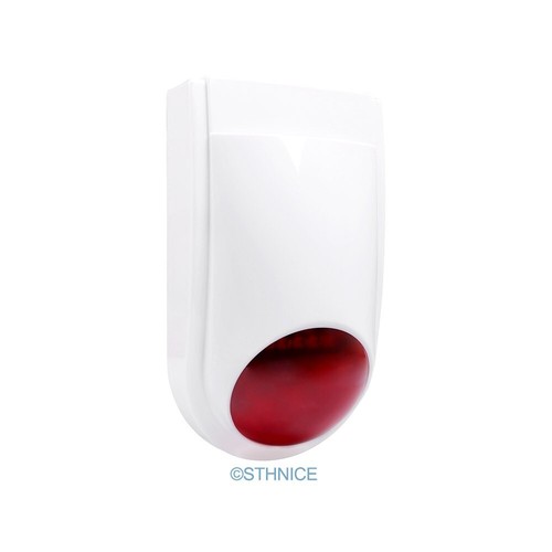 HOMSECUR Inalámbrico WIFI 4G GSM LCD Sistema de Alarma Antirrobo Intruso + Sirena Flash Rojo - Imagen 17 de 17