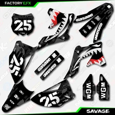 Black Savage Camo Graphics Kit fits 13-16 Kawasaki KXF250 KXF 250 Decals 