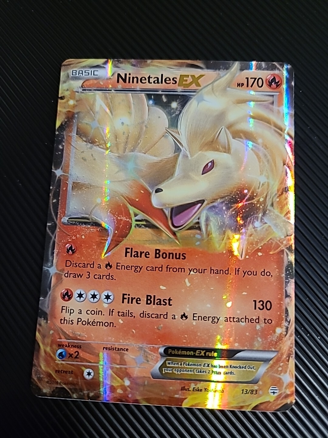 Ninetales EX - Ultra Rare Holo - 13/83 - Generations Pokemon TCG LP