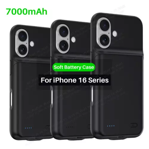 7000mAh Battery Case smart For iPhone 16 Pro Max /16 Plus/16 Bank Charging Cover