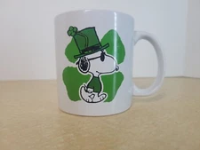 Peanuts Snoopy St. Patricks Day Large 21oz.  Mug Clover ICUP