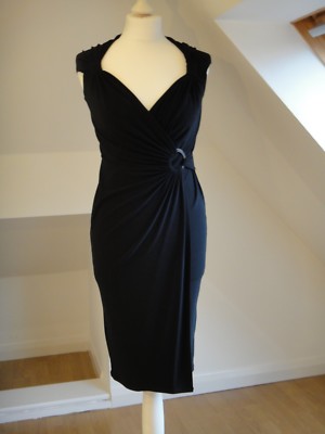 autograph black dress Autograph black chiffon cocktail dress  The Frockery
