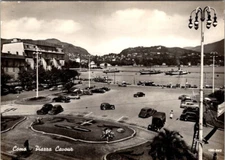 Como Piarra Cavour Italy RPPC Real Photo Postcard Vtg