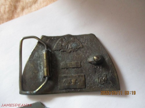 VTG 1976 PETERBILT TRUCKS TRUCKING BELT BUCKLE SERIAL #435 GREAT AMERICAN - Picture 2 of 2