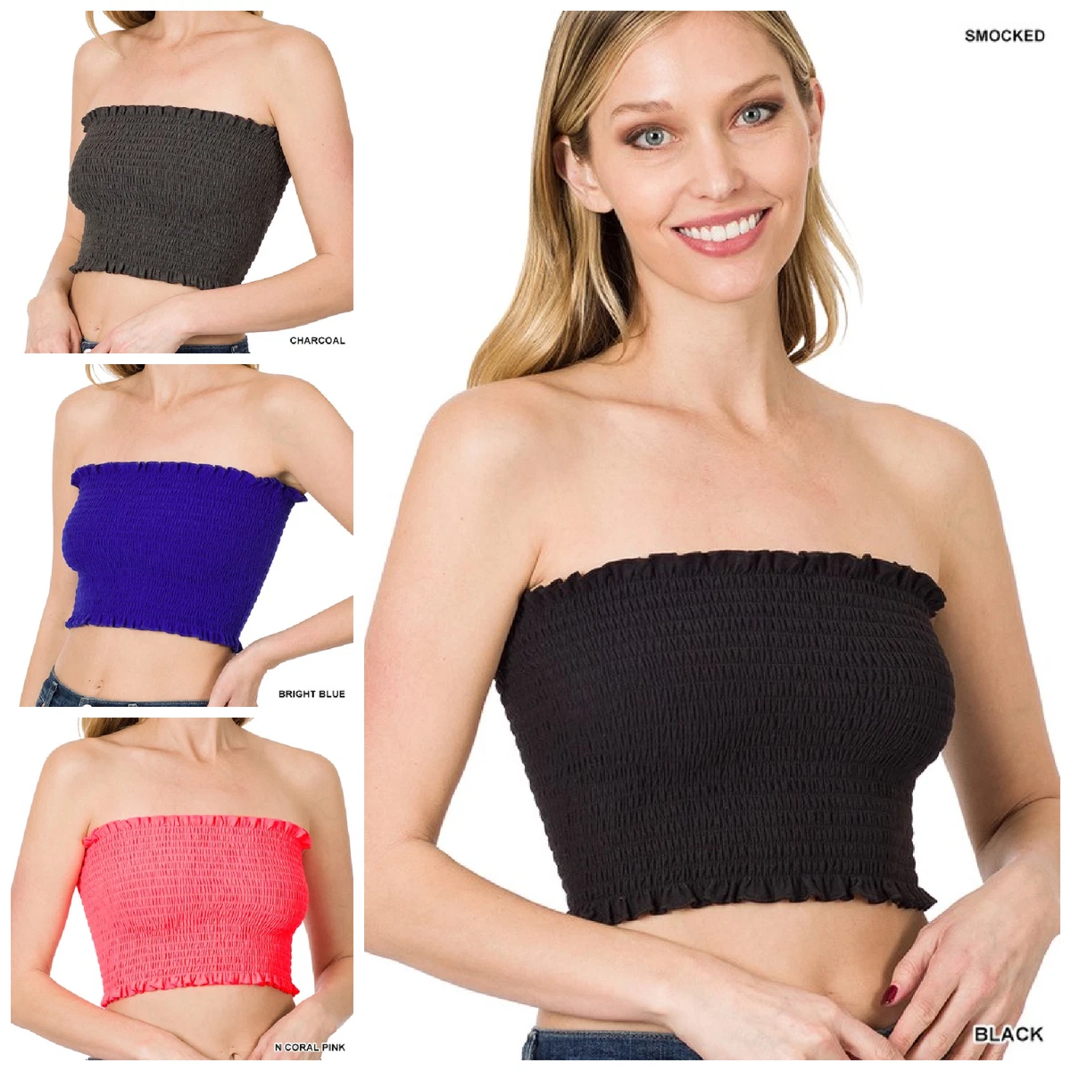 Long smocked 2025 tube top