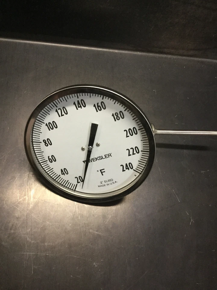 NUEVO, WEKSLER, AF0444FMX, TERMÓMETRO BIMETÁLICO 5", (17C-3) Foto 3 de 4
