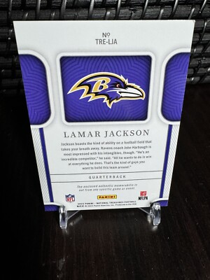 2022 National Treasure Tremendous Treasure Lamar Jackson NFL