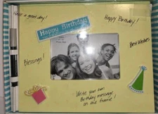 Picture Frame DaySpring Write On  #38152 "Happy Birthday!" Hang or Stand Up New