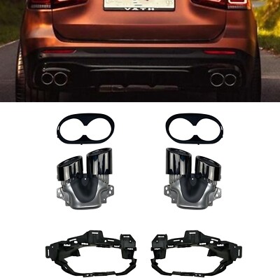 For Benz GLB250 GLB35 AMG Sport 2020-2024 2021 Rear Exhaust Pipes Muffler Tips