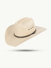 Strohhut / Westernhut "Parker" von SCIPPIS - Stiff Straw - mit sch&ouml;nem Hutband
